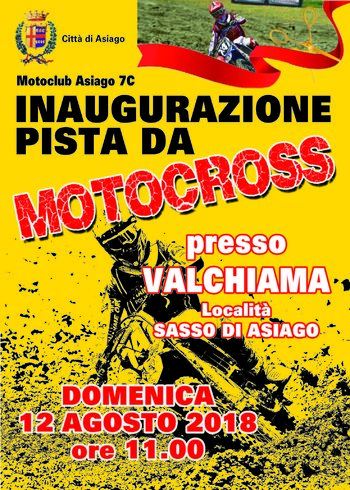 Inaugurazione pista da motocross asiago valchiama sasso di asiago