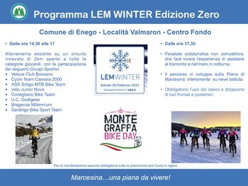 Lem Winter edizione zero 2022 a Enego