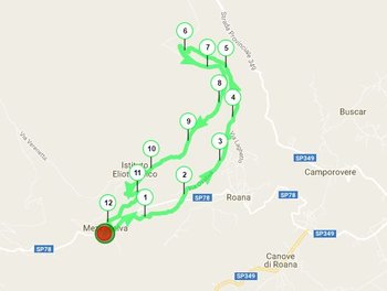 Percorso 12km Marcia Mittelwalt 2017 Percorso 12km Marcia Mittelwalt 2017