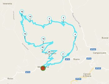 Percorso 22km Marcia Mittelwalt 2017 Percorso 22km Marcia Mittelwalt 2017