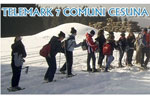 Schneeschuh heraus auf Vezzena Telemark Gruppe h&auml;ufige Samstag 7 23