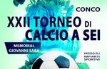 6-22° Memorial football tournament John Saba to Conco-From 9 to 28 July 2018