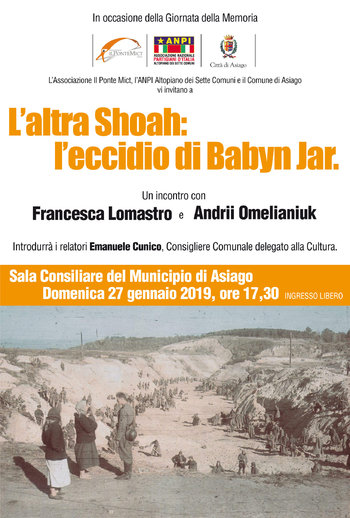 incontro eccidio Babyn Jar ad Asiago