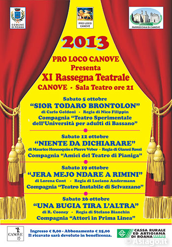 XI Rassegna Teatrale “Comune di Roana”