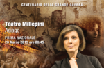 "ADELE PERGHER-REFUGEE", Teatro Millepini di Asiago, March 20, 2015, 