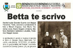 Spettacolo teatrale "BETTA TE SCRIVO" a Lusiana, 14 gennaio 2016