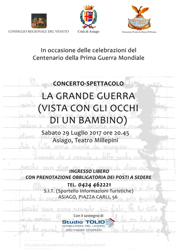 La grande guerra vista con gli oggi di un bambino La grande guerra vista con gli oggi di un bambino