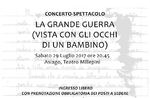 Spettacolo teatrale "La Grande Guerra vista con gli occhi di un bambino" ad Asiago - 29 luglio 2017