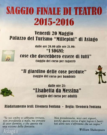 Saggio corso teatro asiago 2016 