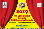 XVII Rassegna Teatrale della Pro Loco di Canove - Ottobre 2019