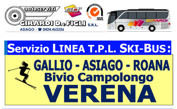Skibus linea Gallio-Asiago-Roana-Campolongo-Verena 2018