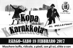 KOPA KARUKKOLA, traditionelle Karnevalsumzug in Asiago, 18. Februar 2017