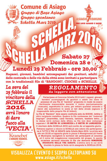 Schella marz 2016 asiago 27 29 febbraio