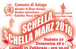 SCHELLA MARZ 2016, das Feuer von 27 bis 29 Februar, Asiago, Vecia