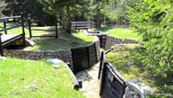 War trench near the cemetery Sassari Brigade