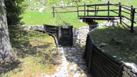 War trench near the cemetery of the Sassari Brigade