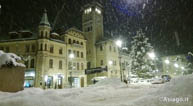 Nevicata Notturna Piazza ii Risorgimento Asiago