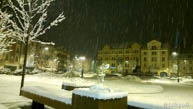 Piazza Carli Nevicata Notturna