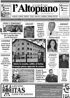 Giornale l'Altopiano 13 settembre Giornale l'Altopiano 13 settembre