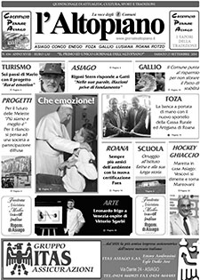 Giornale l'Altopiano 27 settembre Giornale l'Altopiano 27 settembre