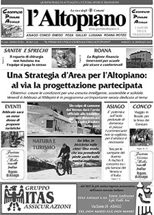 Giornale l'Altopiano 31 gennaio Giornale l'Altopiano 31 gennaio