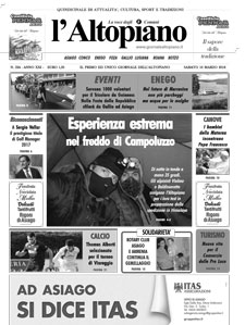 Giornale l'Altopiano 10 marzo 2018 Giornale l'Altopiano 10 marzo 2018