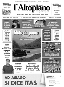 Giornale l'Altopiano 5 maggio 2018