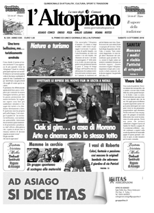 Giornale l'Altopiano 6 ottobre 2018