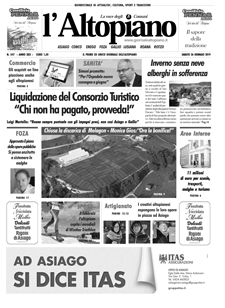 Giornale l'Altopiano 26 gennaio 2019 Giornale l'Altopiano 26 gennaio 2019
