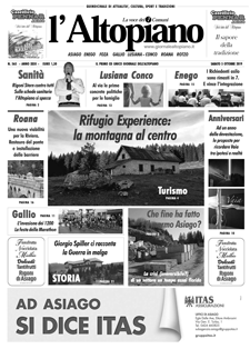 Giornale l'Altopiano 5 ottobre 2019