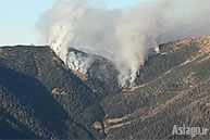 The fire frightening Portule and Val Renzola