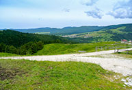 Blick auf das Plateau in der Nähe von Malga Stenfle