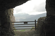 Postazione cannonne Bocchetta Portule verso Larici