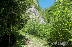 Primi gradini della Calà del Sasso