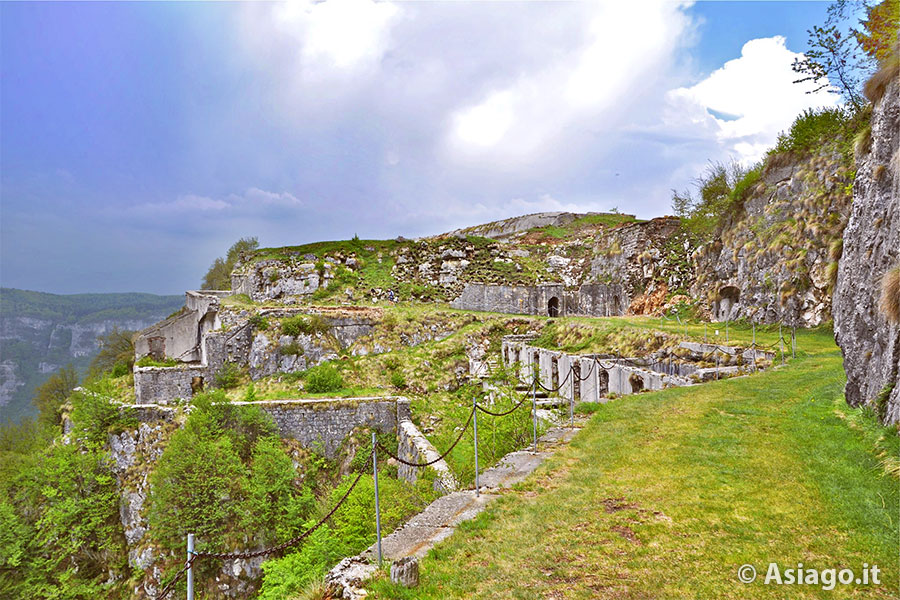 Itinerario Mountain Bike Cesuna - Monte Cengio - Forte Corbin