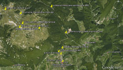 Mappa escursione alle Melette, Monte Fior