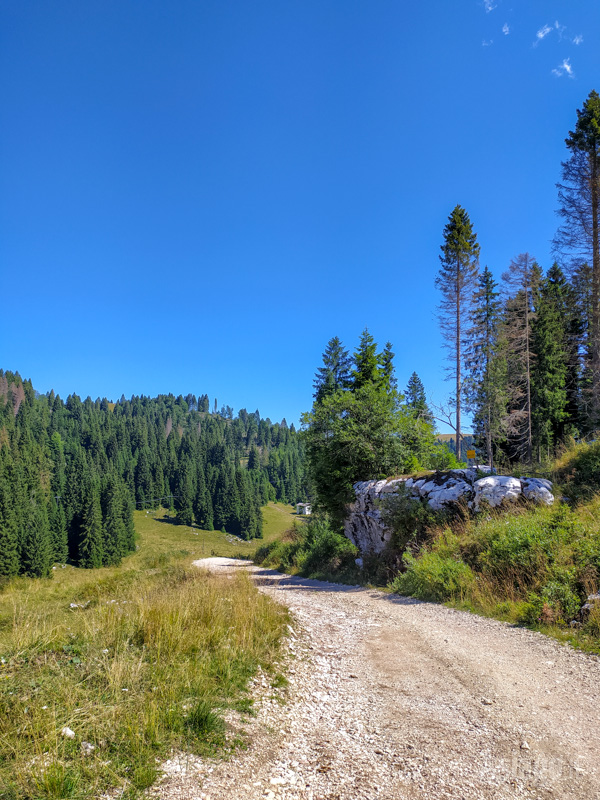 Camminando lungo l'itinerario