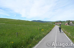 Itinerario Strada del Trenino Asiago - Tratto asfaltato