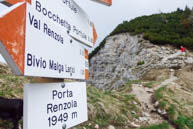 Renzola port: climb to the Portule
