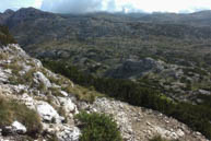 Lunar landscape karst area