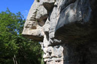 Felsen im Daumen Pfad