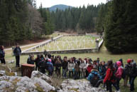 Italienische Friedhof namens Degli Abeti Daumen Hub