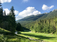 Panoramic view from the Giro Malga Pusterle Trail