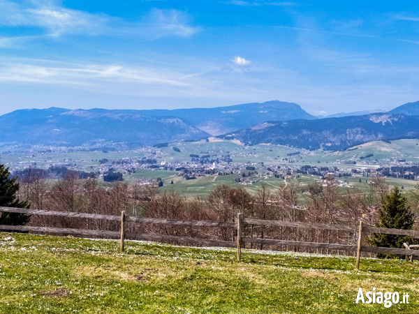 Il panorama da Malga Campo Costalunga