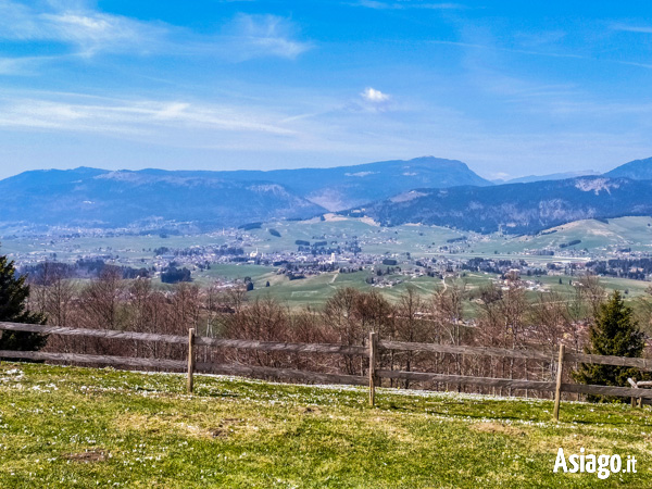 Il panorama da Malga Campo Costalunga