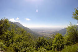 Panorama dal vecchio costo verso la pianura vicentina