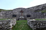 Campigoletti cemetery with cross