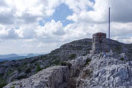 The Austrian memorial stone on Mount Ortigara