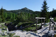 Holzbrücke auf Sparmaßnahmen