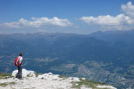 Panoramablick über das Tal
